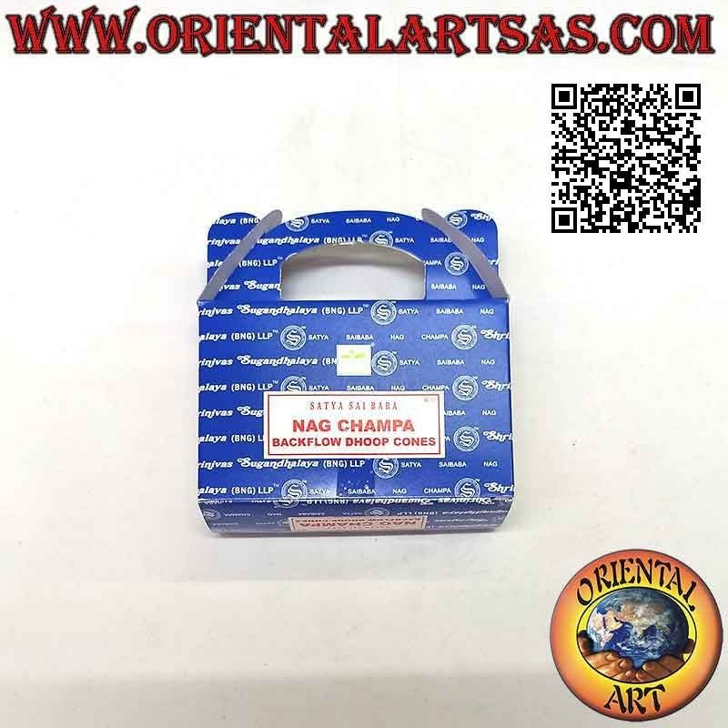 Conos de incienso "Nag Champa" para cascada de humo (paquete de 24 piezas)