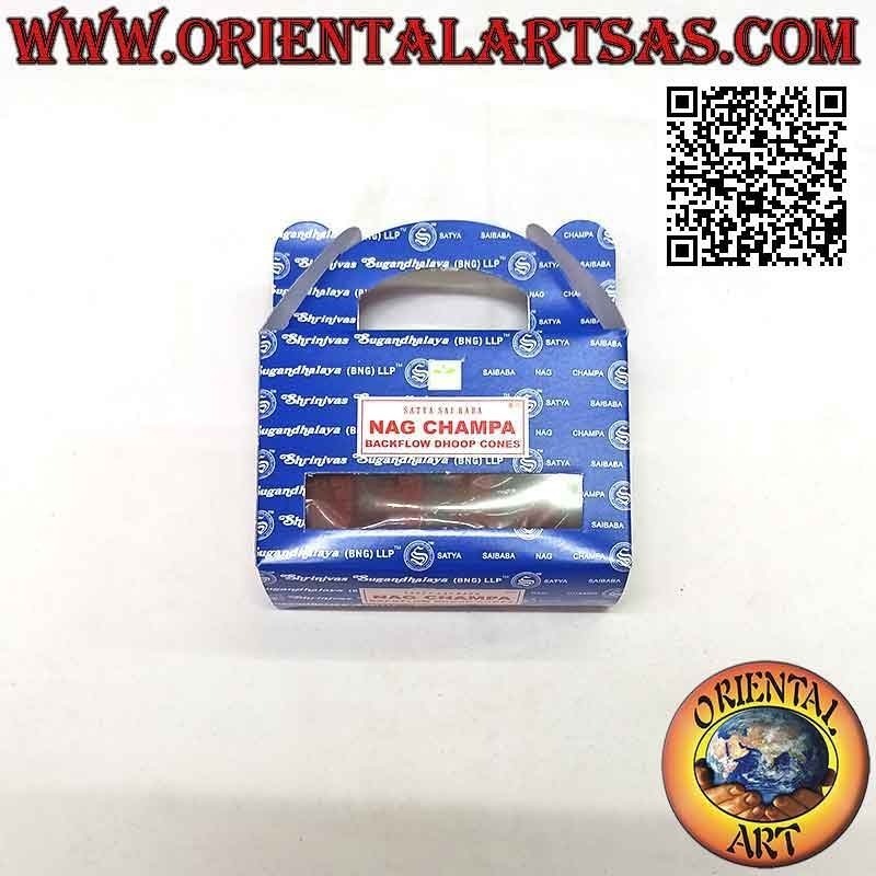 Conos de incienso "Nag Champa" para cascada de humo (paquete de 24 piezas)