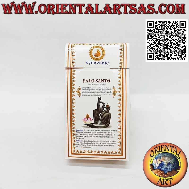 Conos de incienso para cascada de humo en "Palo Santo" (paquete de 10 piezas)