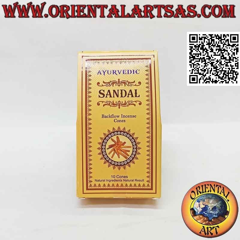 Cônes d'encens pour cascade de fumée "Santal" (pack de 10 pièces)