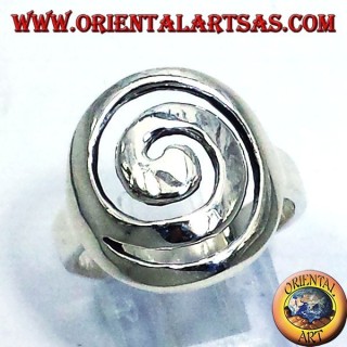Bague en argent spirale