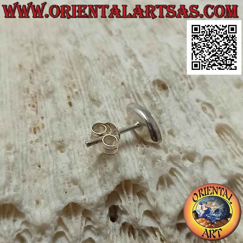 Mini silver earring, the blue shuttle eye