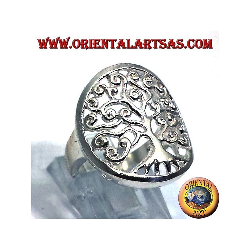 Silver ring, Tree of Life