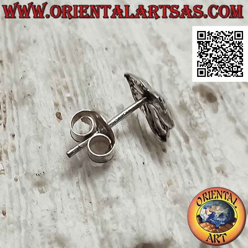 Mini boucle d'oreille en argent, la langue des "Rolling Stones"