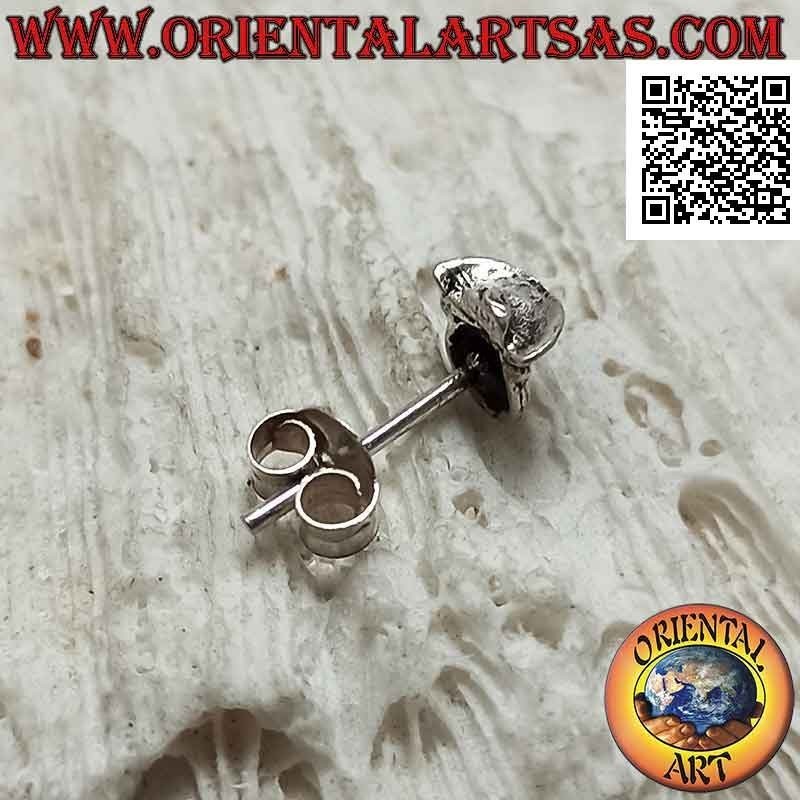 Pendiente de plata mini, el cerdito con el sombrero de vaquero