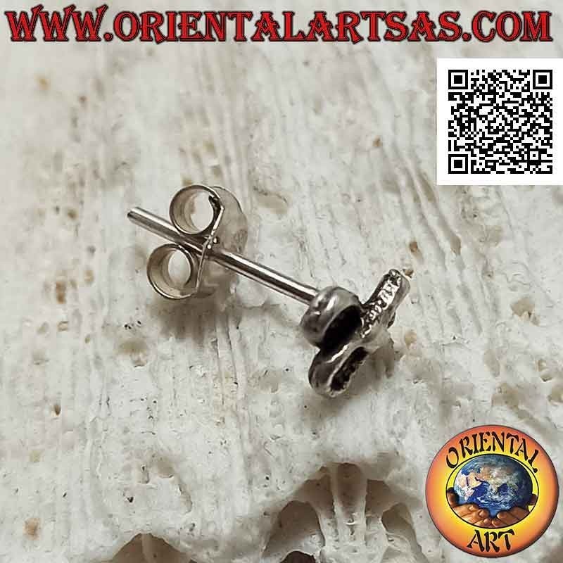 Pendiente de plata mini, raquetas de tenis