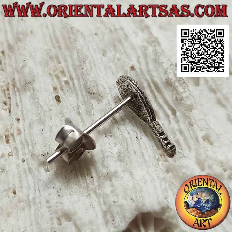 Mini boucles d'oreilles en argent, la raquette de tennis