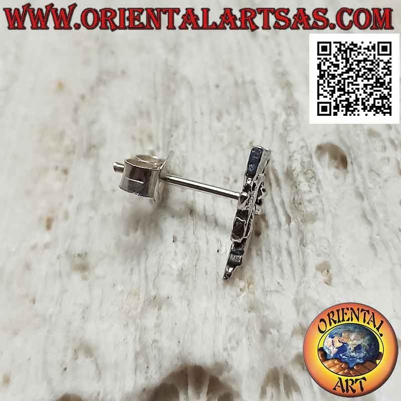 Mini boucle d'oreille en argent, la fée