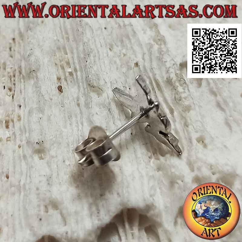 Mini boucle d'oreille en argent, la fée