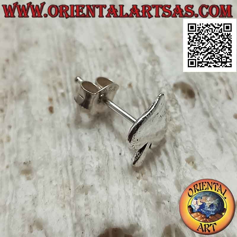 Pendiente de plata mini, el símbolo de "Spades"