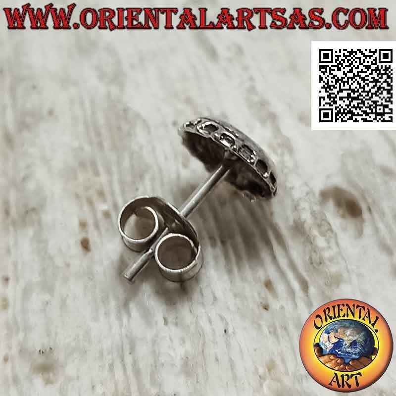 Mini boucle d'oreille en argent, le bouchon du "Pepsi"