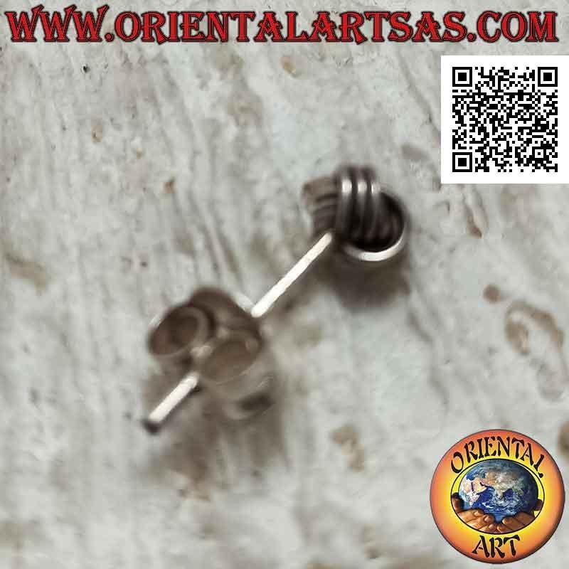 Silver mini earring, the Sepak Takraw ball