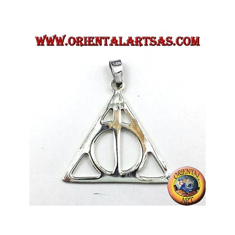 silver pendant Deathly Hallows