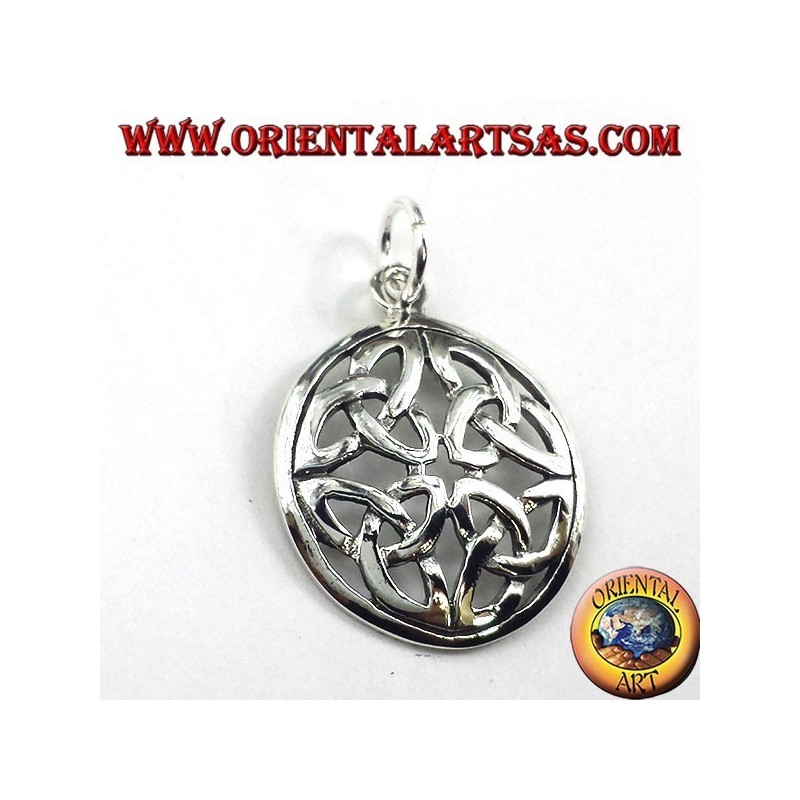 Silber Anhänger, Der Duleek Knoten (keltische Symbol)