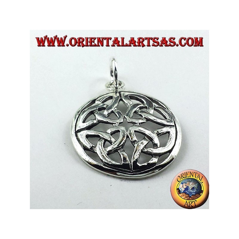 pendentif en argent, Le nœud Duleek (symbole celtique)