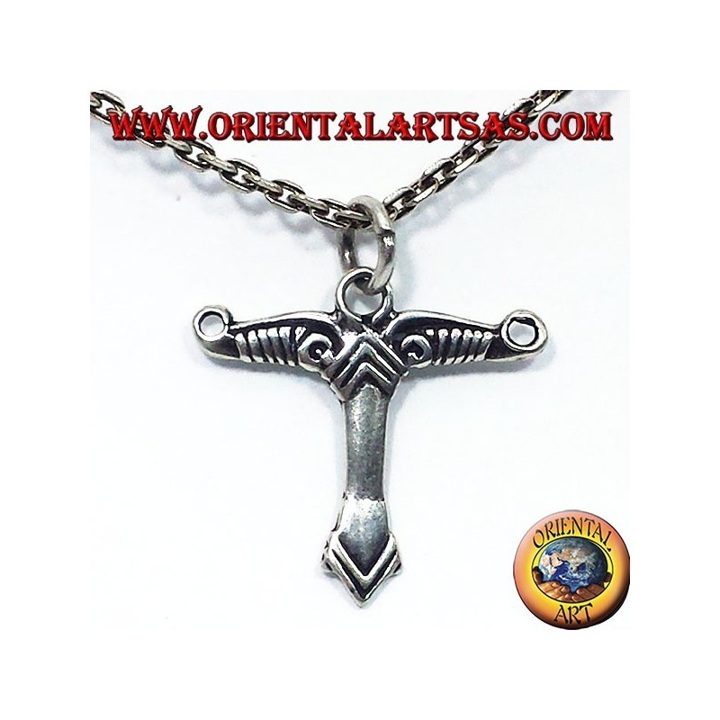 pendentif en argent, l'arbre du monde (symbole celtique)