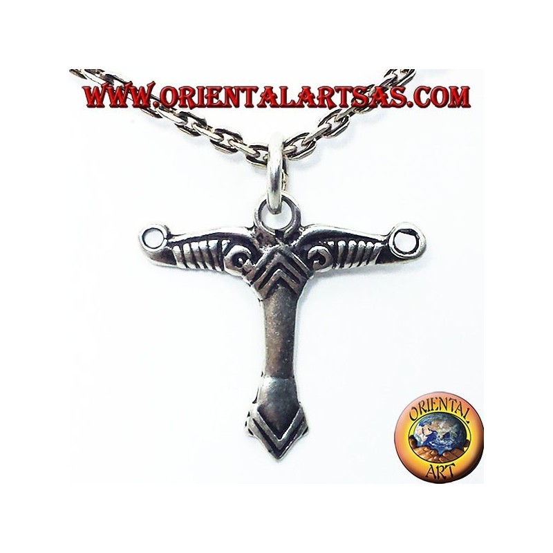 pendentif en argent, l'arbre du monde (symbole celtique)