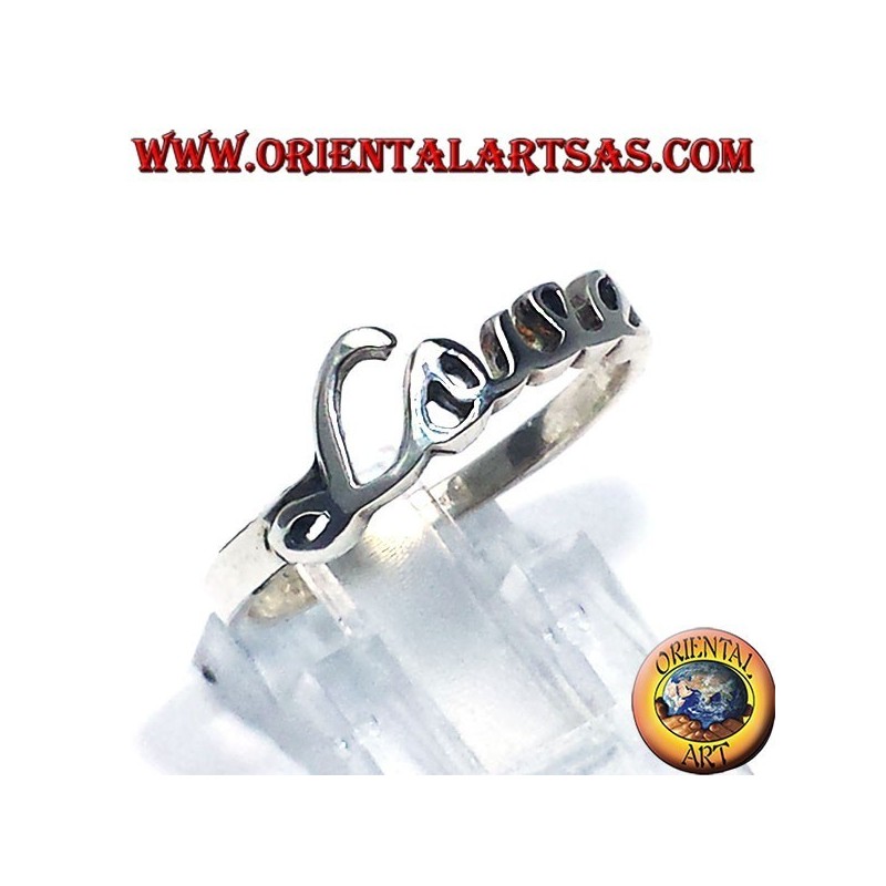anillo de plata  LOVE