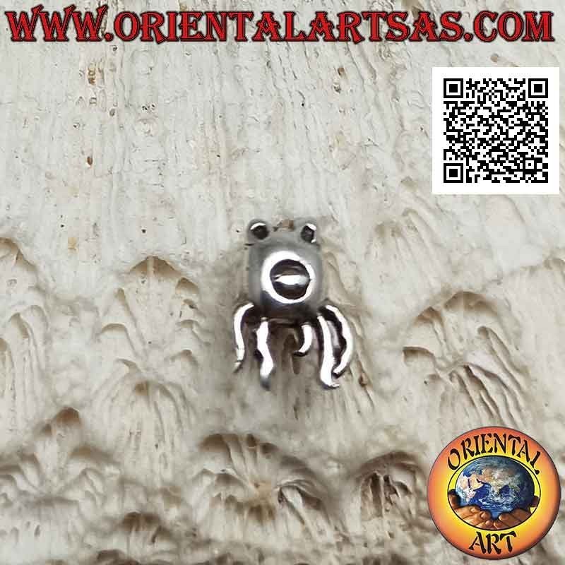 Mini silver earring, the octopus