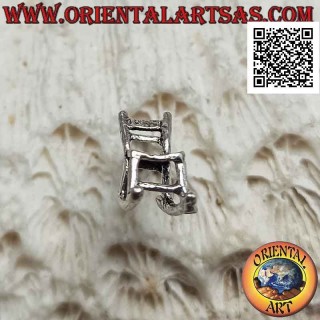 Mini pendiente de plata, la mecedora