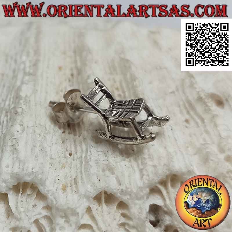 Mini pendiente de plata, la mecedora