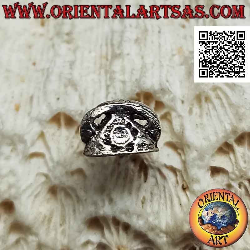 Mini orecchino in argento, il telefono fisso retrò