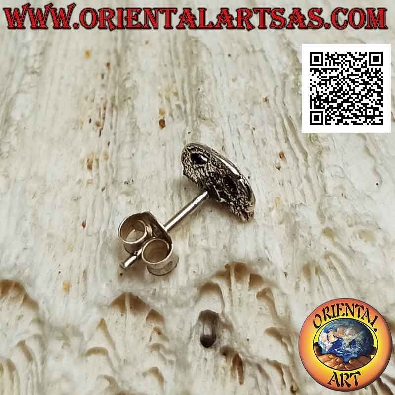 Mini boucle d'oreille en argent, le téléphone fixe rétro