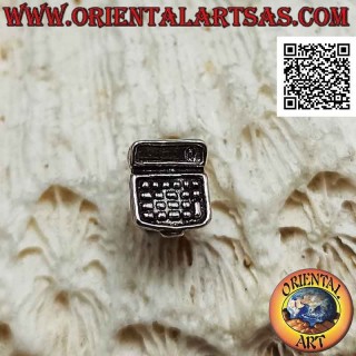 Mini silver earring, the historical calculator