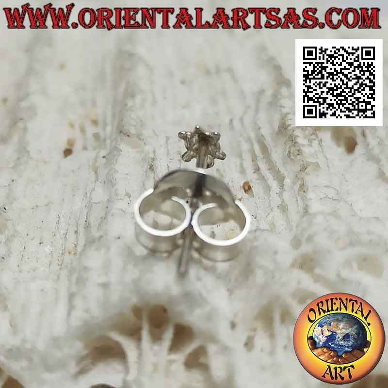 Mini Ohrring / Nasennadel in Silber, die Schildkröte