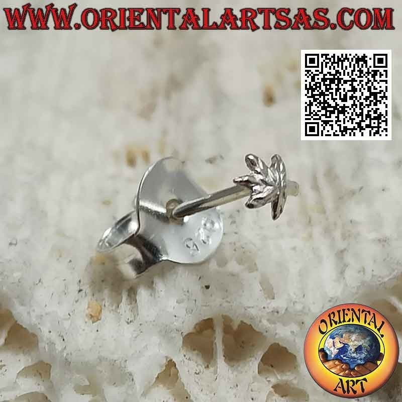 Mini-Ohrring / Nasenstift in Silber, der sechszackige Stern