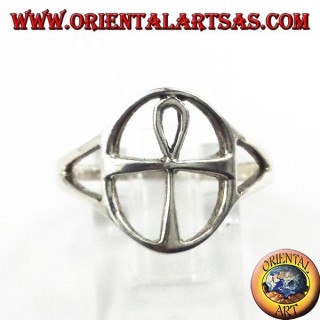Bague en argent, Ankh égyptien croix