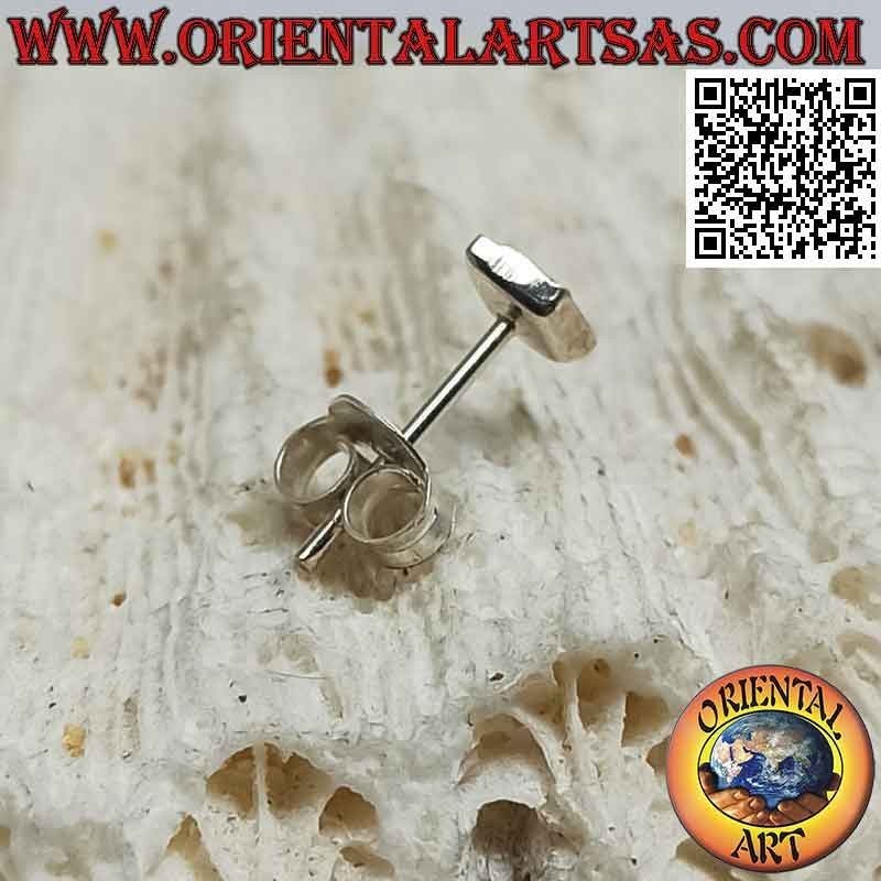 Onyx Raute Silber Mini Ohrring / Nasenstift