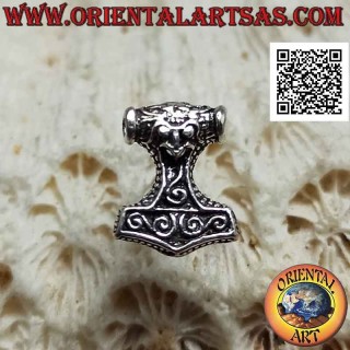 Mini pendiente de plata, martillo de Thor (grande)