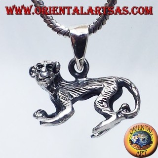 pendentif en argent, le singe en trois dimensions