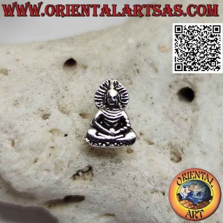Silberner Mini-Ohrring, "Dhyana Mudra - Symbol der Meditation und Weisheit" toll