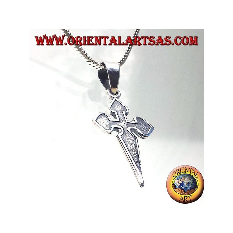 colgante de plata, la cruz de Santiago