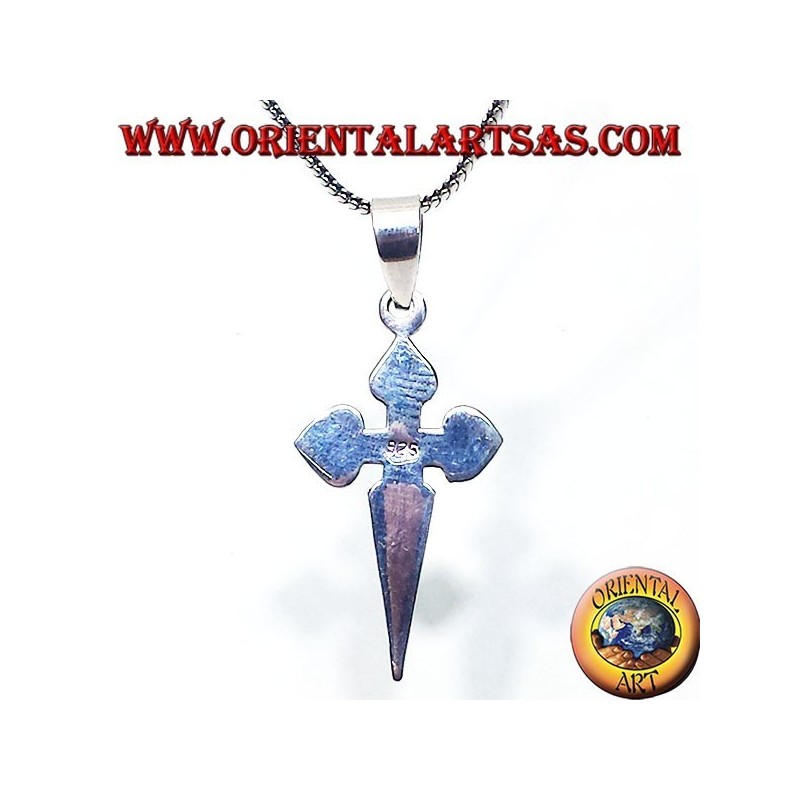 colgante de plata, la cruz de Santiago