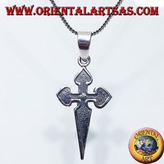 silver pendant, The Cross of Santiago