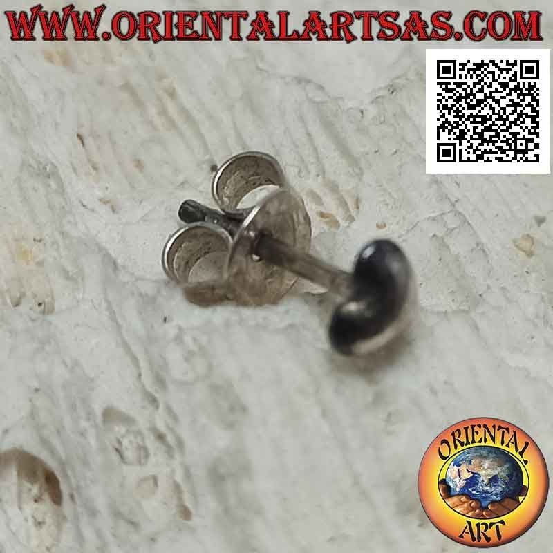 Mini pendiente de plata, el corazón de los enamorados