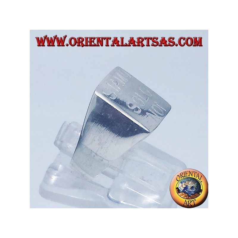 Anello chevalier quadrato SIAMO SOLO NOI V. Rossi