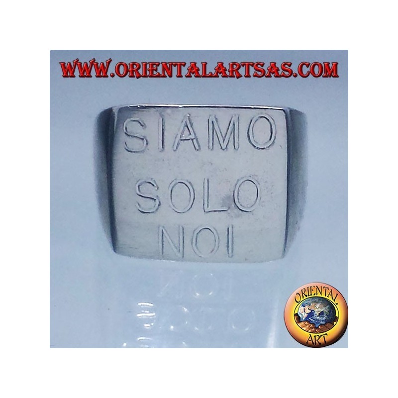 anneau de chevalier d'argent rond, 15mm. "Ø"