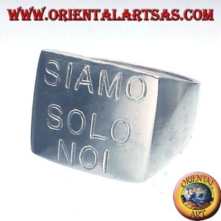 anillo de plata redondo Chevalier, de 15 mm. "O"