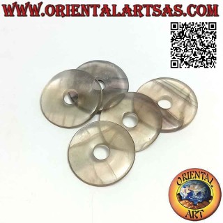 35mm fluorite disc / donut pendant. Ø (cord included)