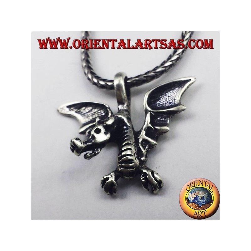 colgante de plata céltica del dragón