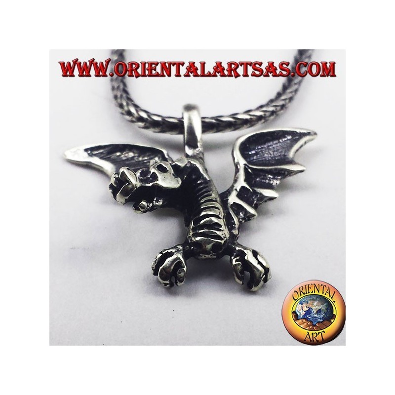 Ciondolo in argento Drago celtico