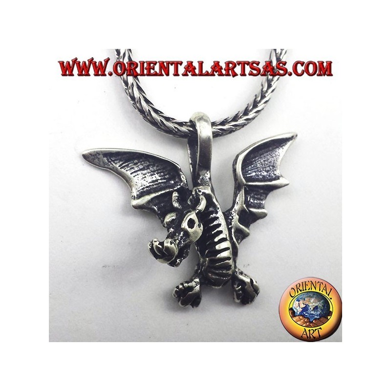 colgante de plata céltica del dragón