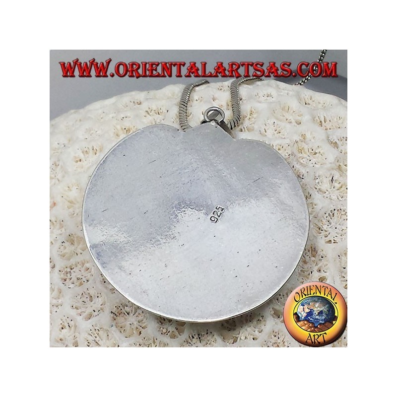 Ciondolo in argento sole luna Nepalese grande