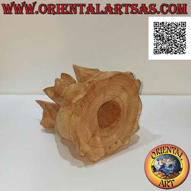 Escultura la familia de los gatos en un círculo de madera de balsa de 15 cm.