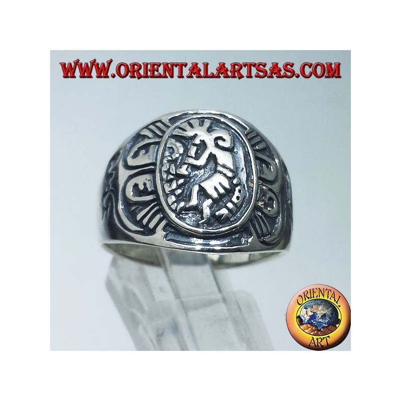 anillo de plata de Kokopelli