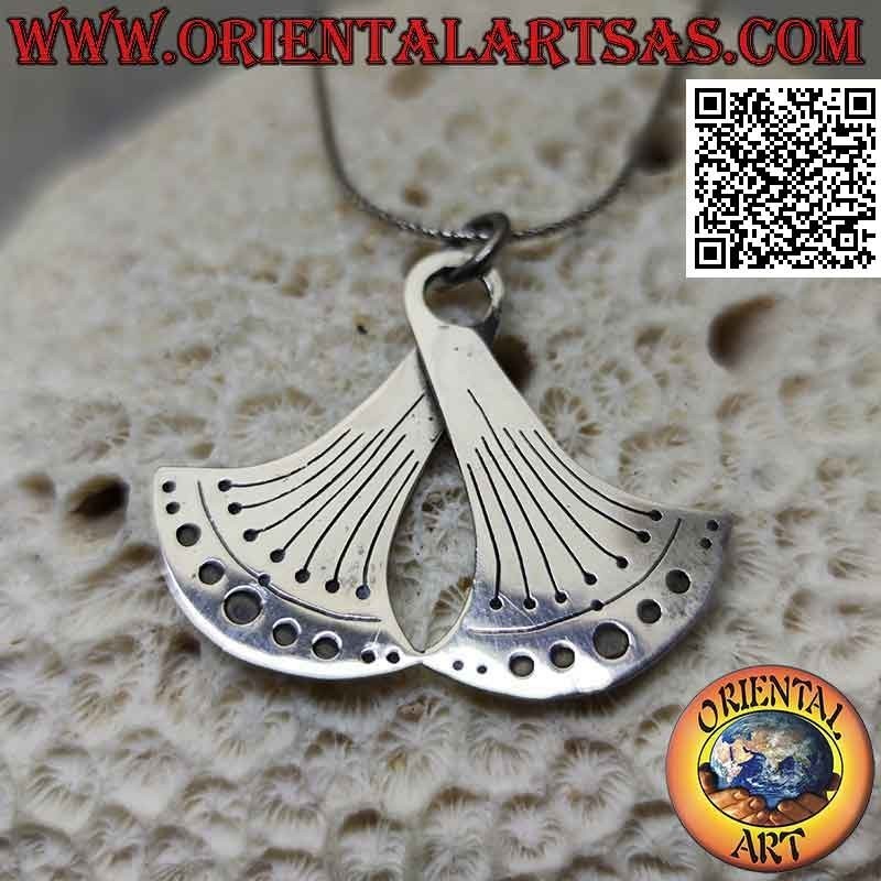 Ciondolo in argento, il movimento del pendolo (simbolo dello scorrere del tempo)